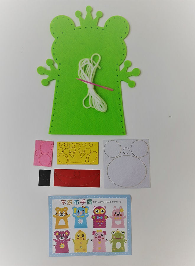 NIBEMINENT Handmade DIY Felt Frog Sewing Set For Kids 22cm - Image 4