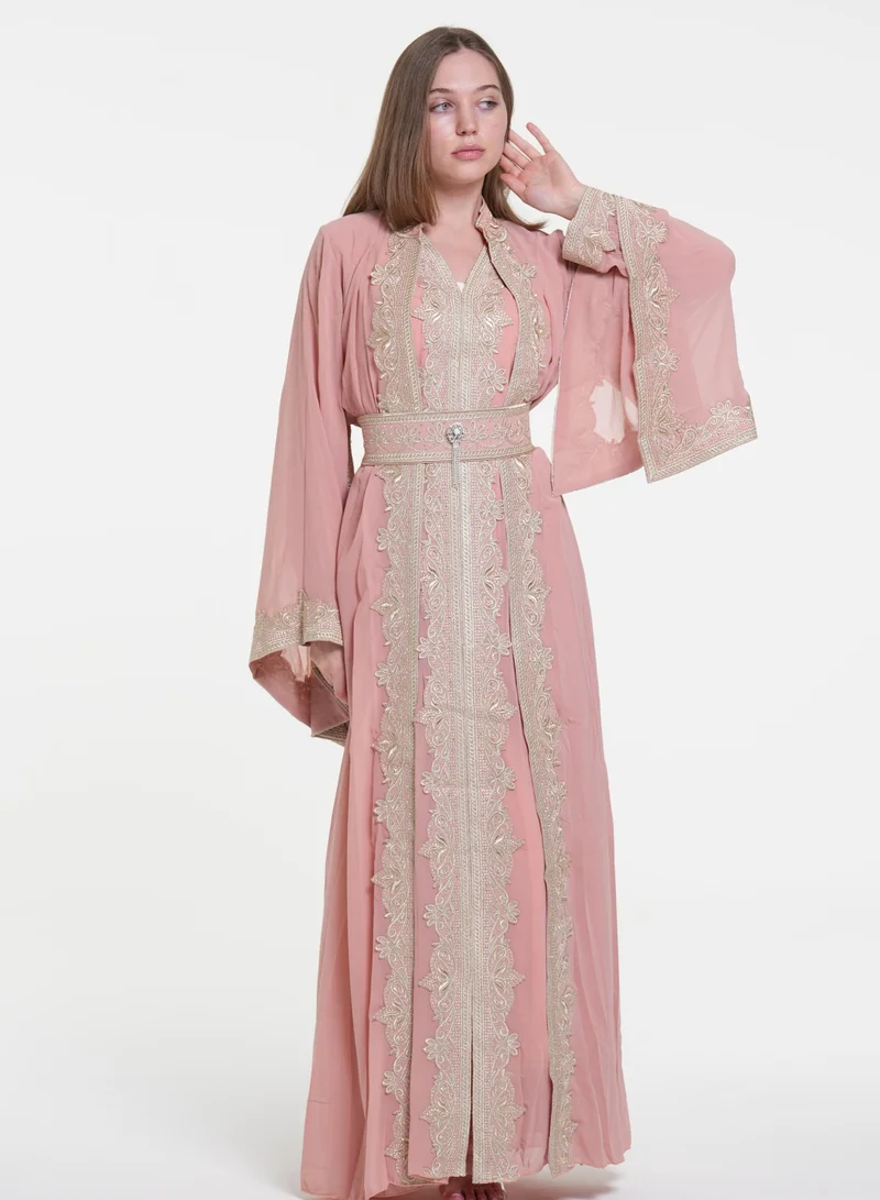 AL BENT AL SHARQIEH embroidered kaftan jalabiya dress