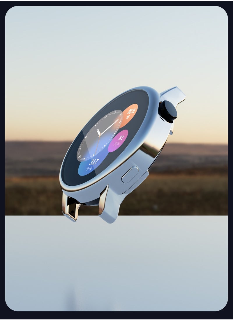 BGM 8 Pcs Case Compatible with Huawei Watch GT 3/GT 3 Pro 46MM Electroplated Clear/Black/Gold/Silver/Pink/Rose Gold/Blue/Black Currant  - Image 4