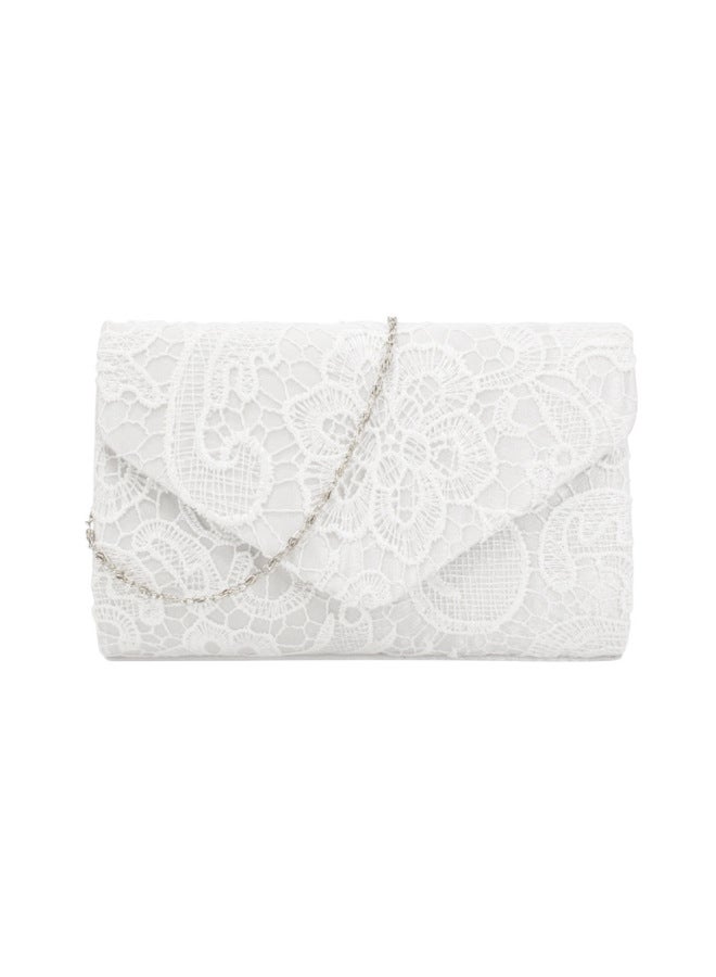 Dinner 2023 European And American Fashion Silk Lace Women's Evening Bag Women's Banquet Bag Clutch One-piece Delivery-Color:Coral Red-Dimensions:215.7g 22*14*5cm  - Image 3