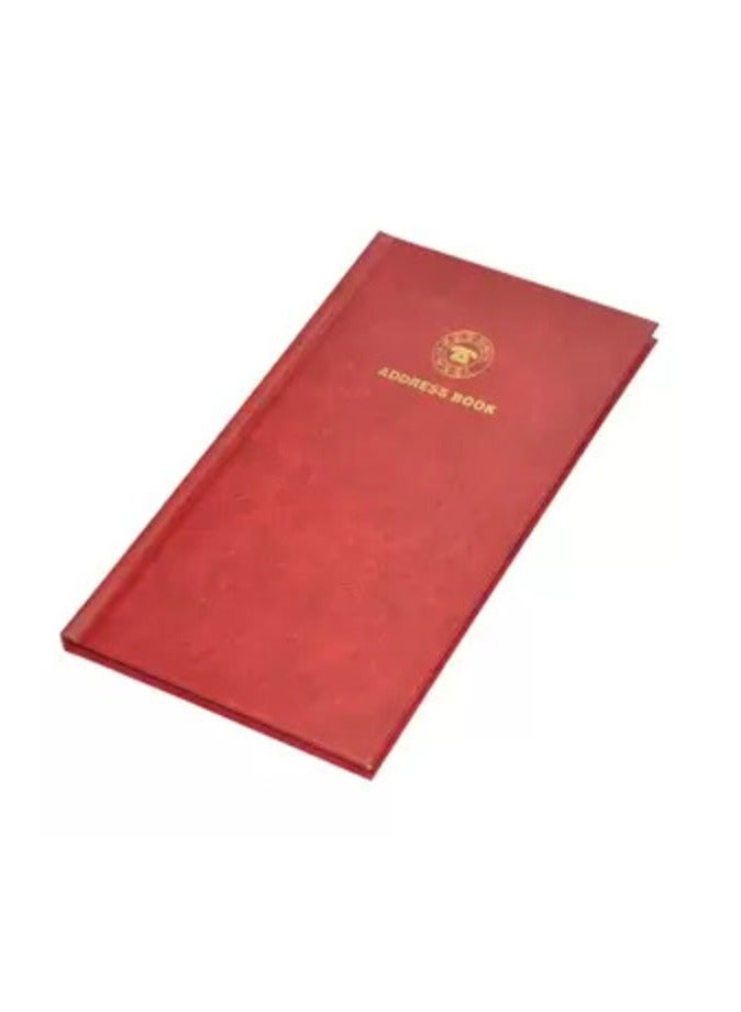 FIS Address Book English with Vinyl Hard Cover, 115 x 217 mm Size, 52 Sheets