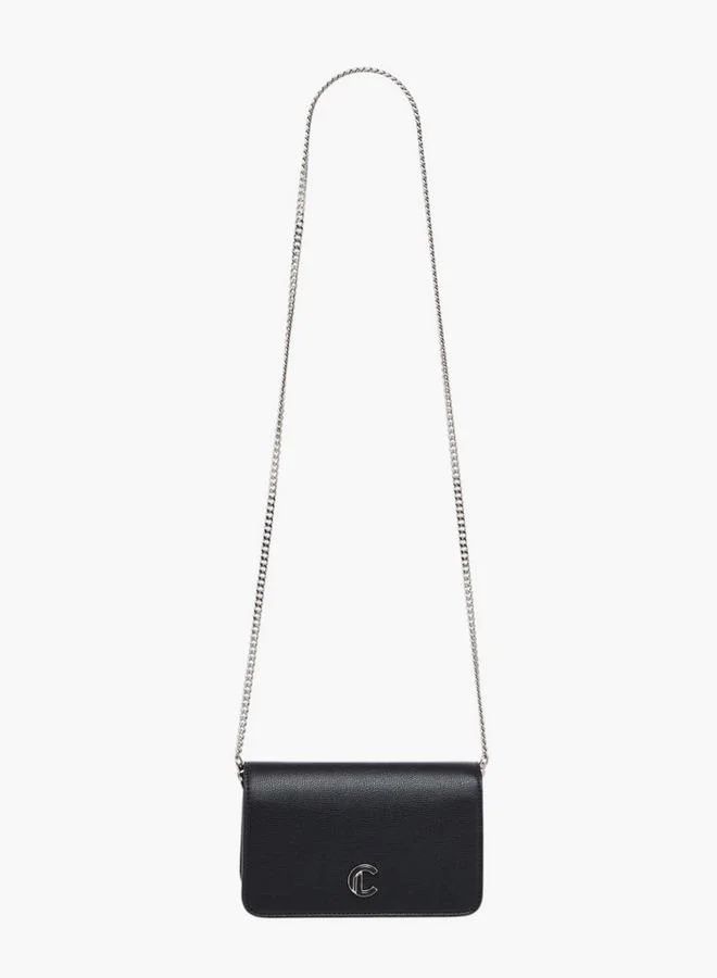 Le Confort Solid Crossbody Bag with Detachable Chain Strap