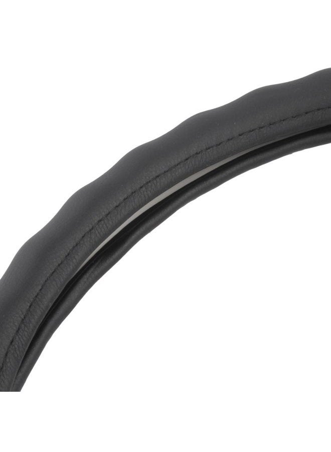 BDK Black Genuine Leather Steering Wheel Cover Large 15-16" (W899LK) - Image 5