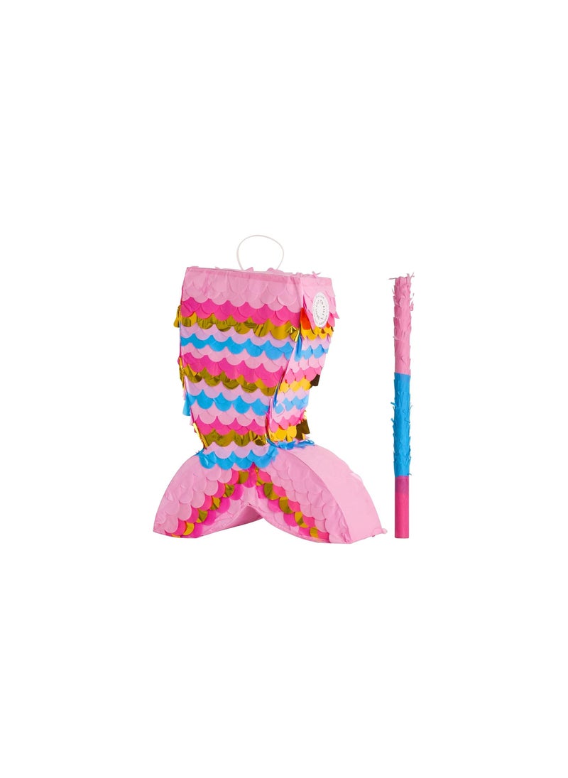 Party with Emma - Pink Ice Cream Pinata for Kids Party Decoration Party Favors Birthday Party Decorations Centerpieces Anniversaries Milestones (Mermaid) - Image 1