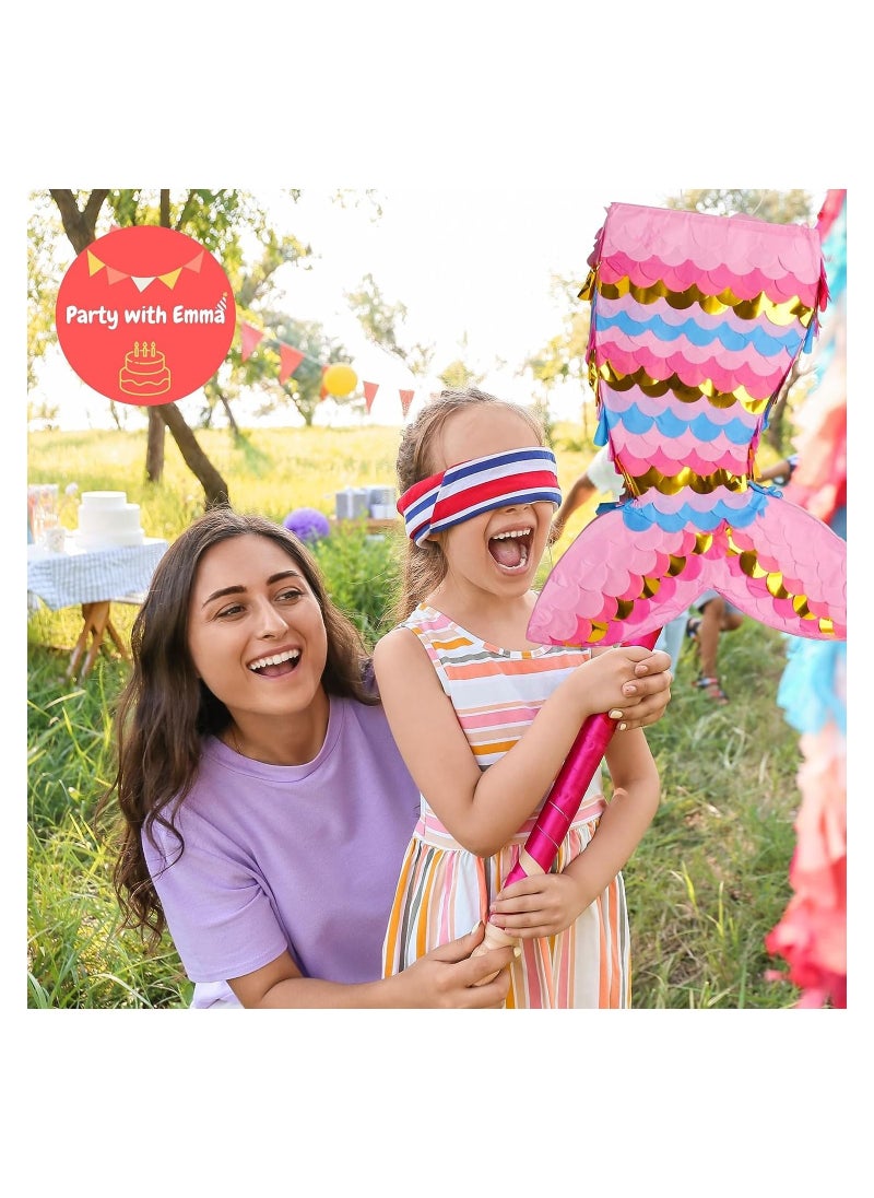 Party with Emma - Pink Ice Cream Pinata for Kids Party Decoration Party Favors Birthday Party Decorations Centerpieces Anniversaries Milestones (Mermaid) - Image 1