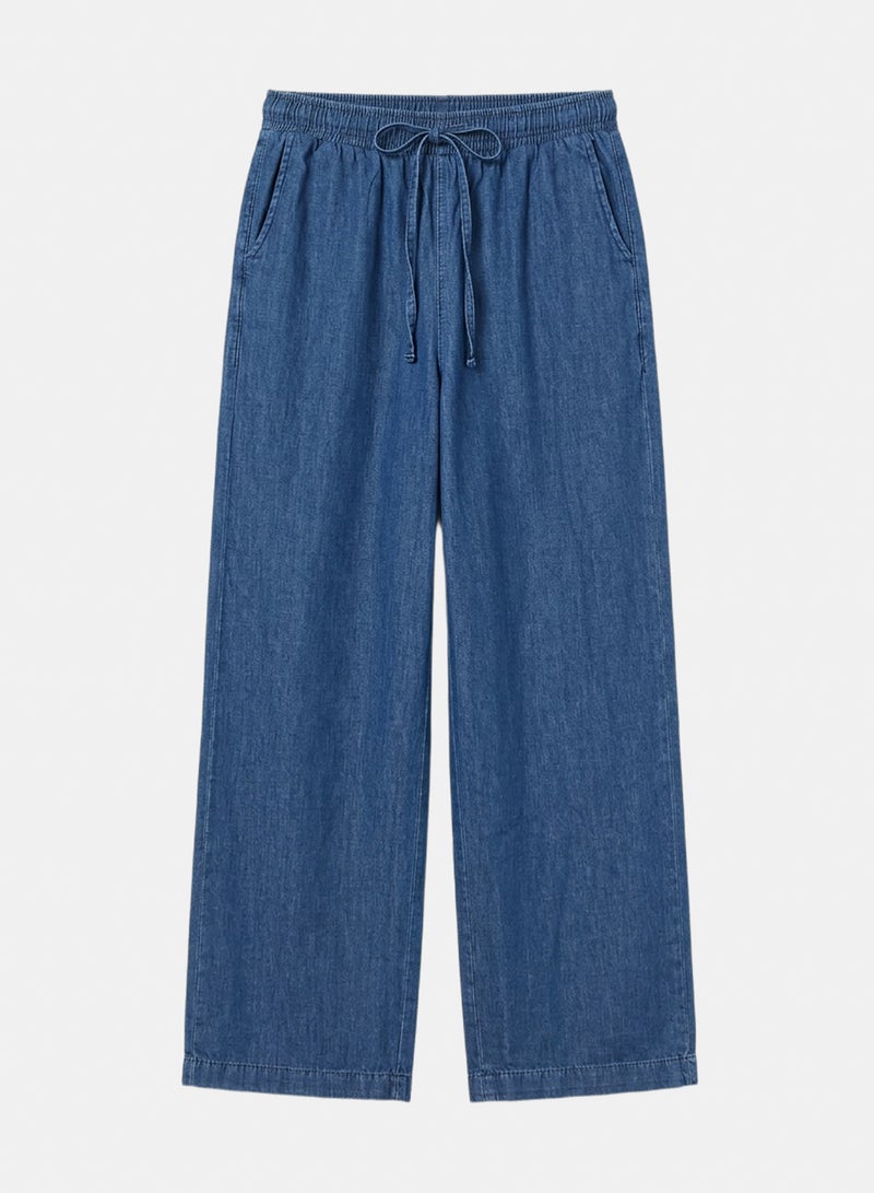 Carina Denim Wide-Leg Pants - Image 2