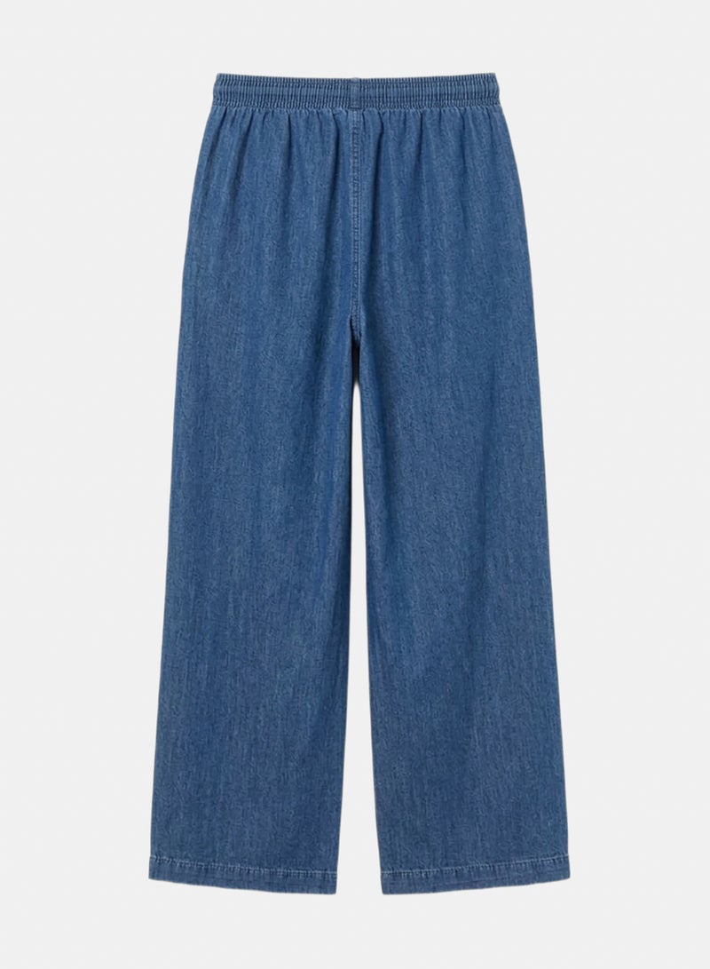 Carina Denim Wide-Leg Pants - Image 3