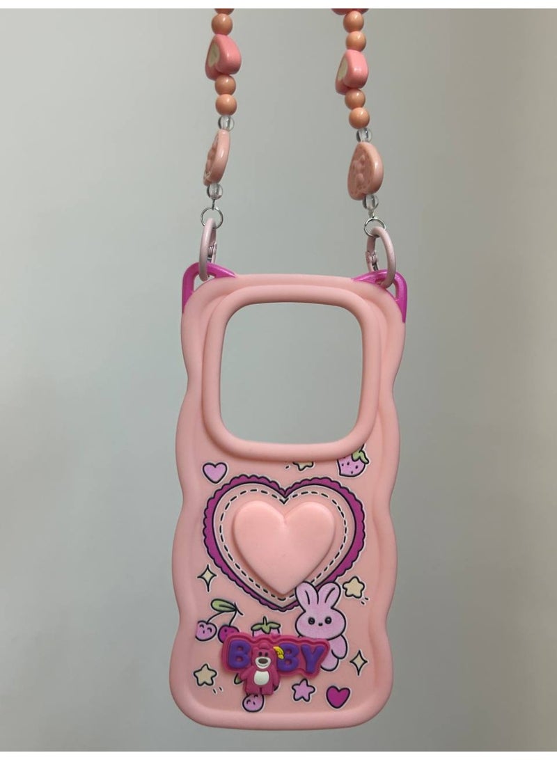 جراب خلفي بتصميم كرتوني جديد علي شكل قلب وعليه كلمه BABY متوافق مع هاتف شاومي نوت 14 برو - Image 2