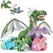 MorisMos 7PCS Green Dragon Stuffed Animal Set 21 inch Big Mommy Stuffed Dragon Plush Toy with 4 Baby Dragons and 2 Eggs Inside Stuffed Dinosaur Toy Gift for Kids Boys Christmas Birthday - Image 4