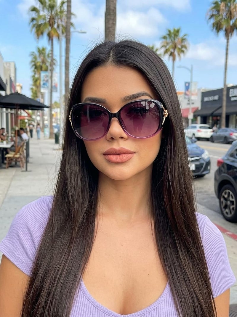 FIMILU Sunglasses for Women Trendy Polarized Sunglasses Oversized Big Sun Glasses Ladies Shades UV Protection | Fits Over Glasses ≤5.4"x1.65". Side Shields Block Sun & Wind. Weighs Only 1.1 oz—Light enough for All-day Comfortable Driving - Image 3
