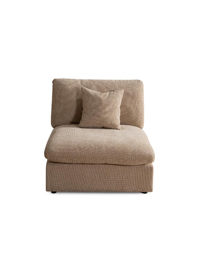 Pan Home Sommon Armless Sofa- Brown - Image 5