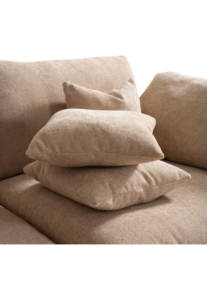 Pan Home Sommon Armless Sofa- Brown - Image 2