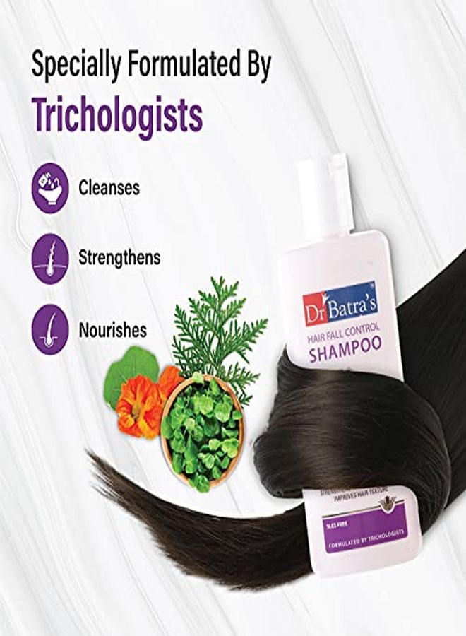 Dr Batra's Hair Fall Control Shampoo Enriched With Watercress Hair Shampoo For Hair Fall And Regrowth Indian Cress Extract And Thuja 200 Ml - Image 4