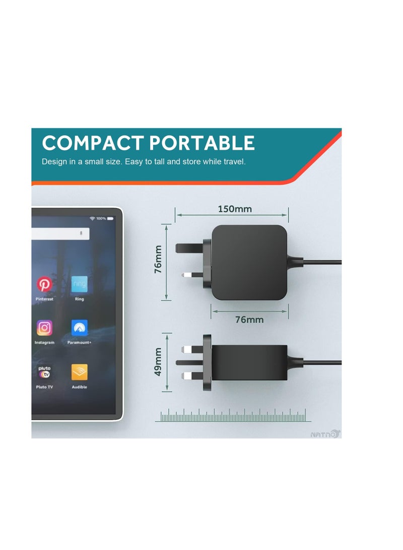 Terabyte 65W AC Adapter Charger for Lenovo IdeaPad 330 330s 320 310 100 110 110S 120 120S 510 S340 S145 710S, Flex 3 4 5 6 Laptop 4.0 * 1.7 mm Round Tip Power Supply Cord(DL65200325) - Image 2