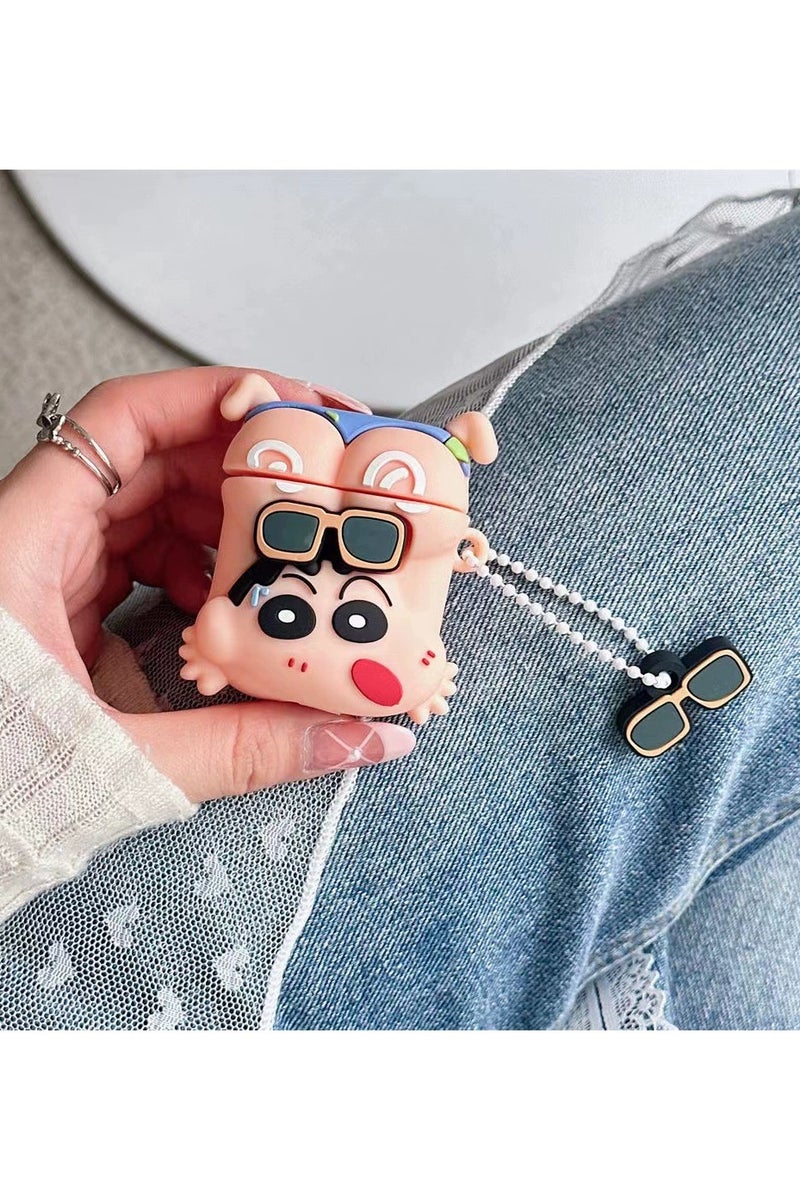 AirPods 3rd generation silicone wireless Bluetooth protective case, cartoon design, Apple wireless Bluetooth headphones protective case, made of silicone material, with a creative and soft exterior.