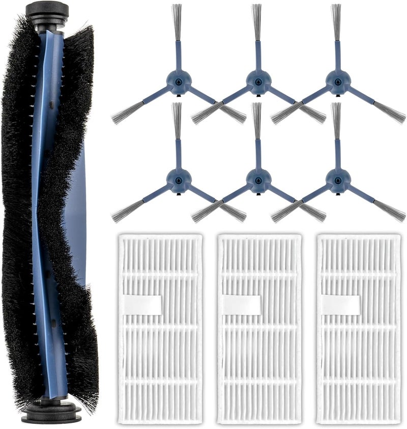 CHAIN PEAK (10 Pack) C20 Omni Replacement Parts Compatible with Eufy C20 Omni Robot Vacuum, 1 Roller Brush, 6 Side Brushes, 3 HEPA Filters, C20 Omni Vacuum Attachments Accessories Kit - Image 1