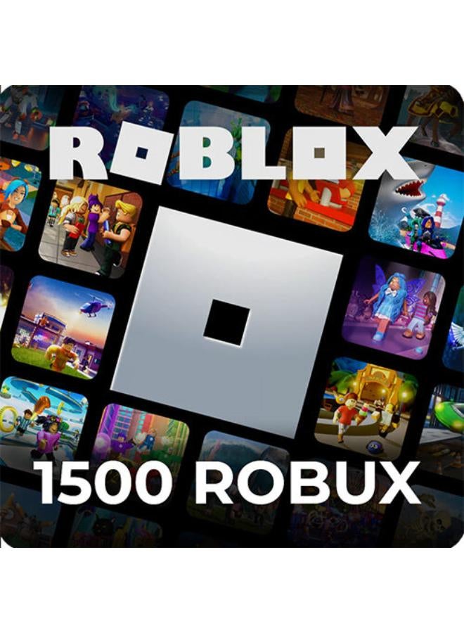 روبلوكس بطاقة هدايا روبوكس العالمية بقيمة 1500 نقطة