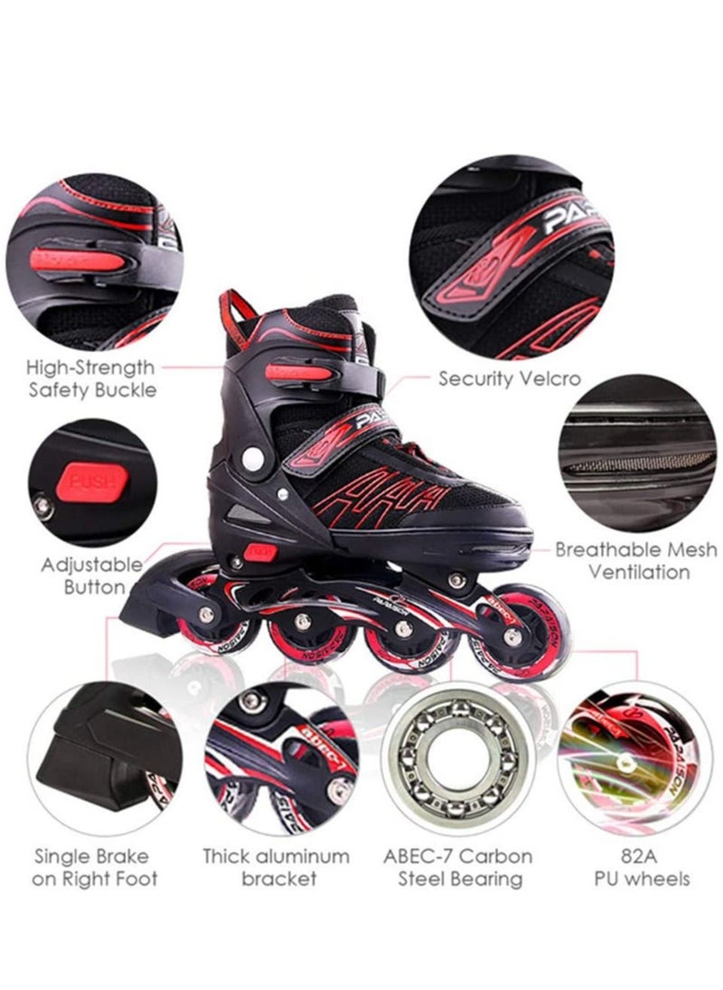 GT-Wheel Skating Shoes Proffesional Adjustable Inline Roller Skates with Featuring All Lighting Wheels  - Image 3
