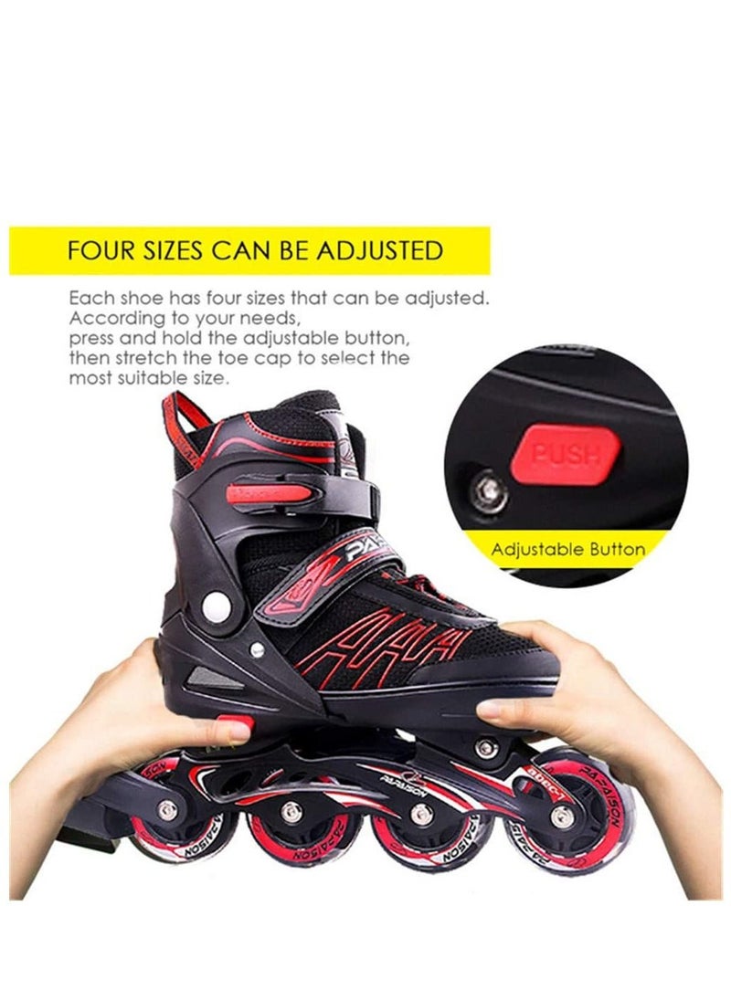 GT-Wheel Skating Shoes Proffesional Adjustable Inline Roller Skates with Featuring All Lighting Wheels  - Image 2