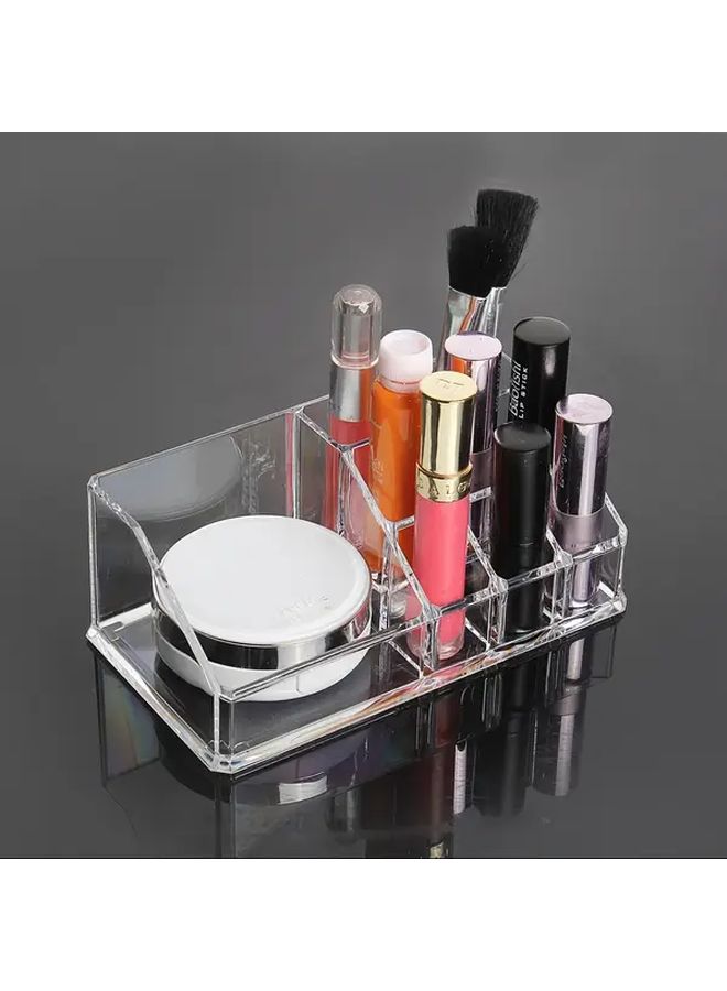10 Slot 2 Drawer Acrylic Transparent Cosmetic Organizer Desktop Storage - Image 5