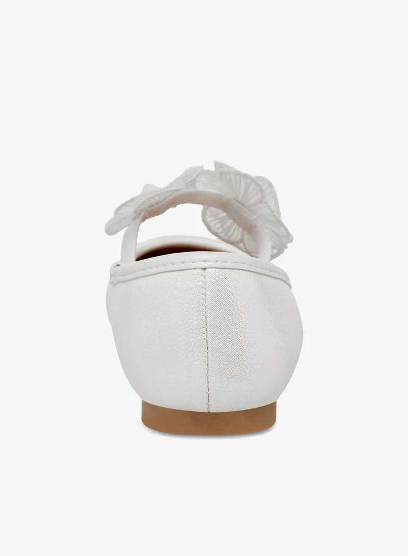 Disney White Girls Frozen Snowflake Print Ballerina Shoes Ramadan Collection for Women | Best Price UAE