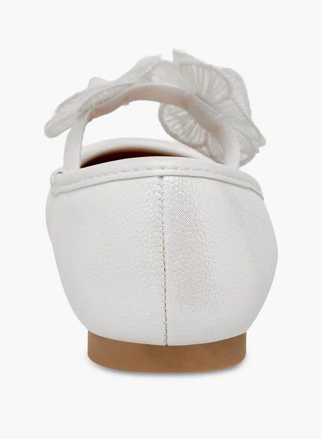 Disney White Girls Frozen Snowflake Print School Ballerina Shoes for Women | Best Price UAE