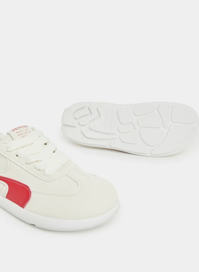 Styli Styli Panelled Lace Up Sneakers