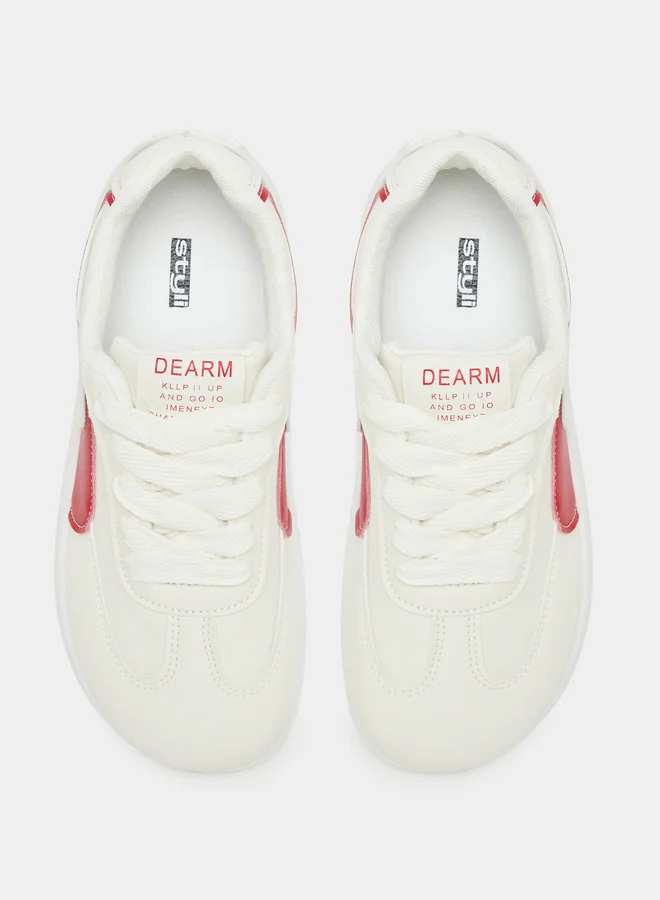 Styli Styli Panelled Lace Up Sneakers