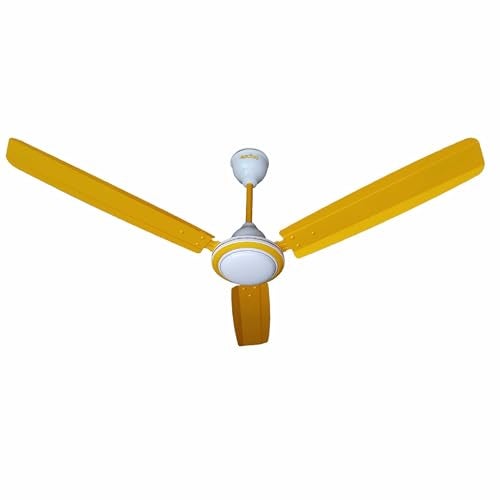 ACTIVA High Speed Super Ceiling Fan 1200mm | 390 RPM Powerful Air Delivery | 60W Copper Motor | Energy Saving | Silent | Anti Dust | 2 Year Warranty (Yellow) - Image 1
