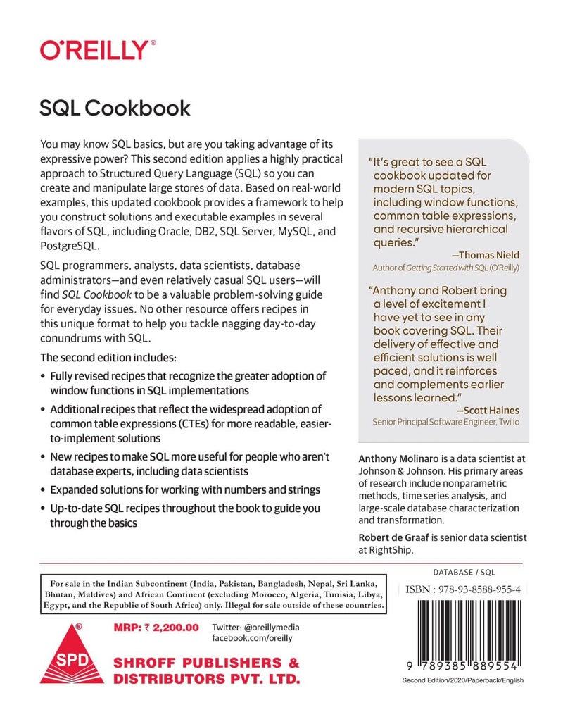 SQL Cookbook: Query Solutions and Techniques for All SQL Users, Second Edition (Grayscale Indian Edition) - Image 2