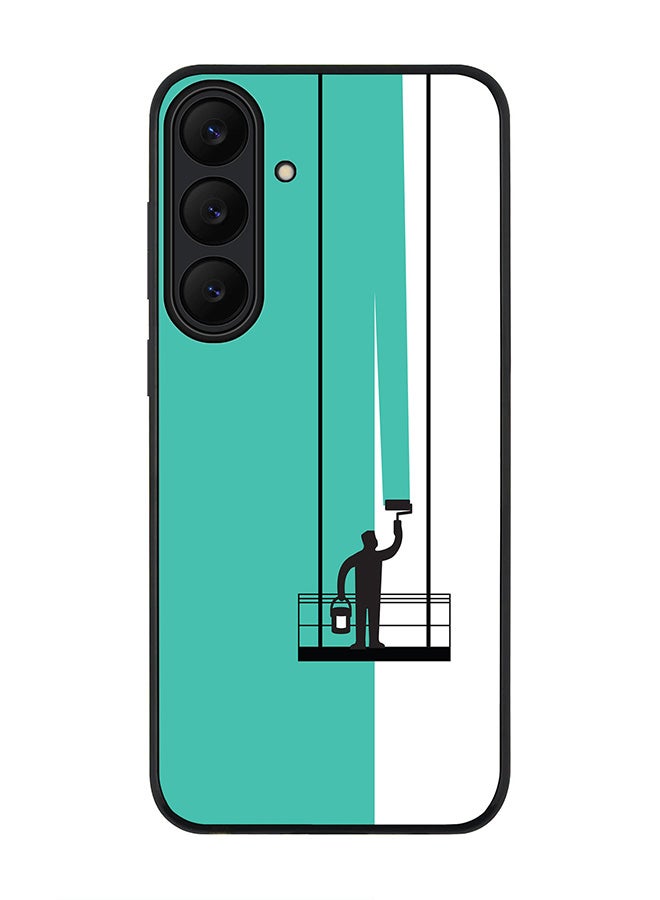 Stylizedd For Samsung Galaxy S25 FE Case,Slim fit Camera Protection, Shockproof Thin Phone cover  - Paint Hanger (Green)