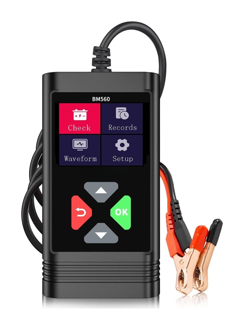 Car Battery Tester, 6V 12V Battery Load Tester 100-2000CCA Automotive Alternator Tester Digtial Battery Analyzer Charging Cranking System Tester for Car Truck Motorcycle ATV SUV Boat - Image 1