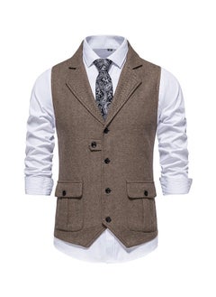 KUYING New Retro Lapel Suit Vest  - Image 1