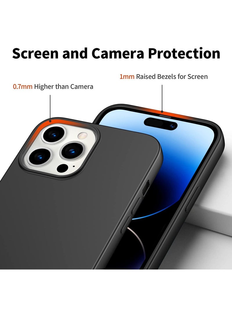 iPhone 14 Pro Max Case Cover Silky-Soft Touch Full-Body Protective Case with Microfiber Lining Cover For iPhone 14 Pro Max 6.7-inch - Image 3