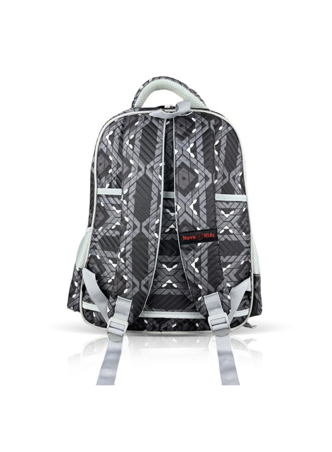 Nova kids حقيبة ظهر نوفا كيدز 3D - كرة القدم رمادي - Image 4