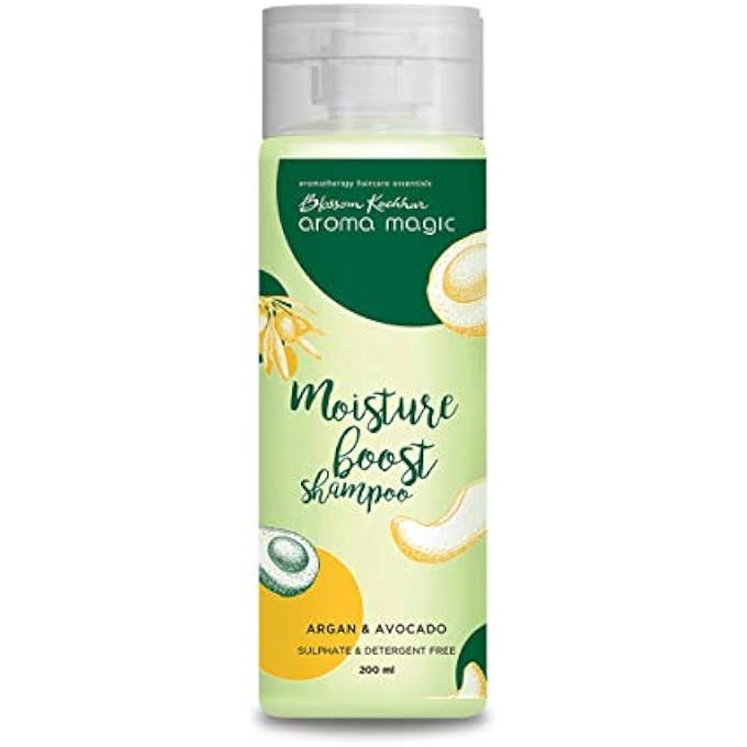 Aroma Magic Moisture Shampoo with Argan & Avocado | Sulphate-Free Shampoo for Dry Hair | Deeply Moisturizes, Strengthens & Enhance Hair Growth | 6.76 Fl Oz (200ml)