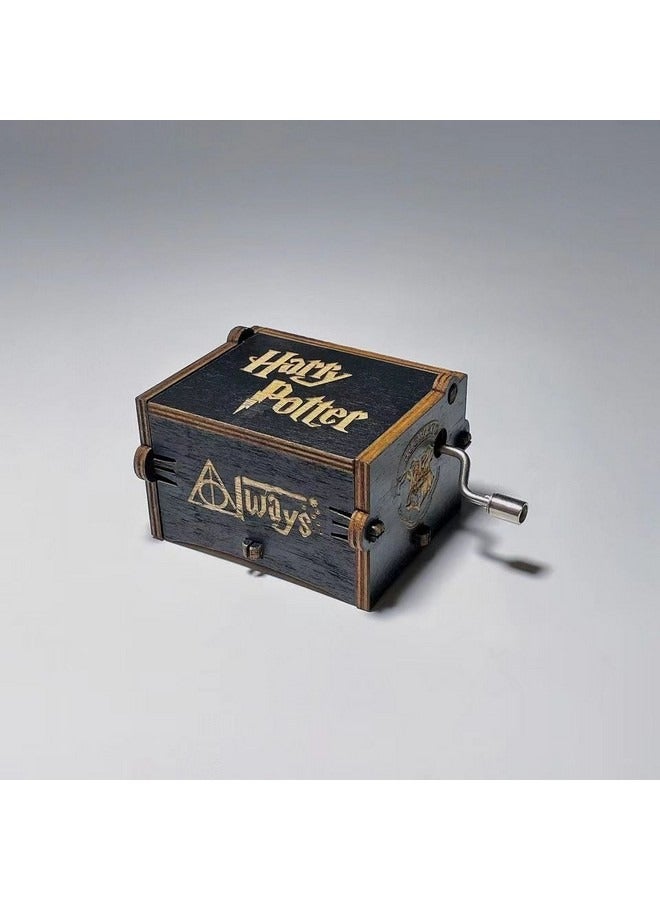 Harry Potter Music Box, Classic Hand-Cranked Mini Wooden Music Box, Creative Gift for Boys Girls Adults  - Image 1