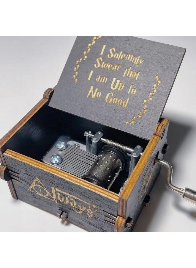 Harry Potter Music Box, Classic Hand-Cranked Mini Wooden Music Box, Creative Gift for Boys Girls Adults  - Image 3
