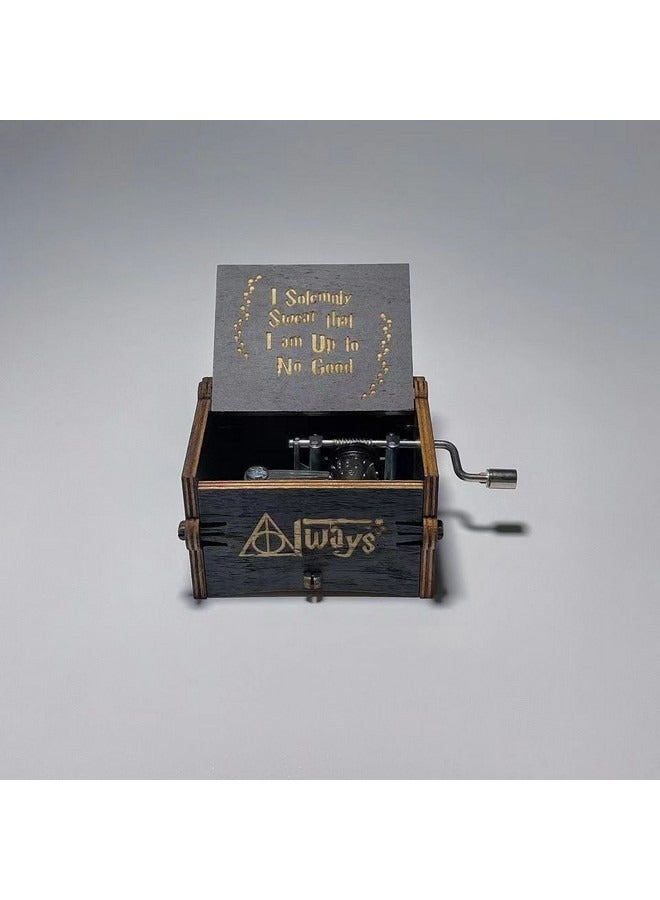 Harry Potter Music Box, Classic Hand-Cranked Mini Wooden Music Box, Creative Gift for Boys Girls Adults  - Image 2