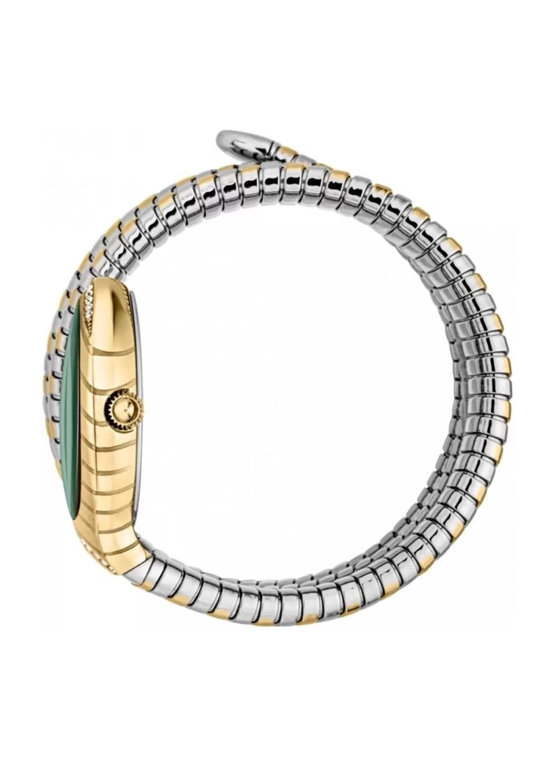 Just Cavalli ساعة كلاسيكو لونغو أنالوج فضية ووردية ذهبية من الفولاذ المقاوم للصدأ JC1L248M0065 - Image 2