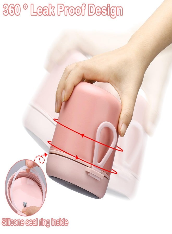 Juome 16oz Kids Thermo for Hot Food - Insulated Vacuum Food Jar Container, Wide Mouth Stainless Steel Soup Thermo Lunch Box for Kids with Spoon, Leakproof (Pink) - Image 5