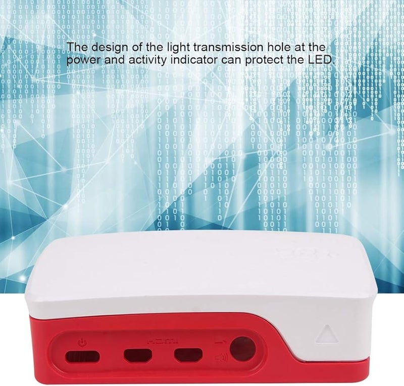 Raspberry Pi 4B Official ABS Case Protective Shell White Red white red - Image 3
