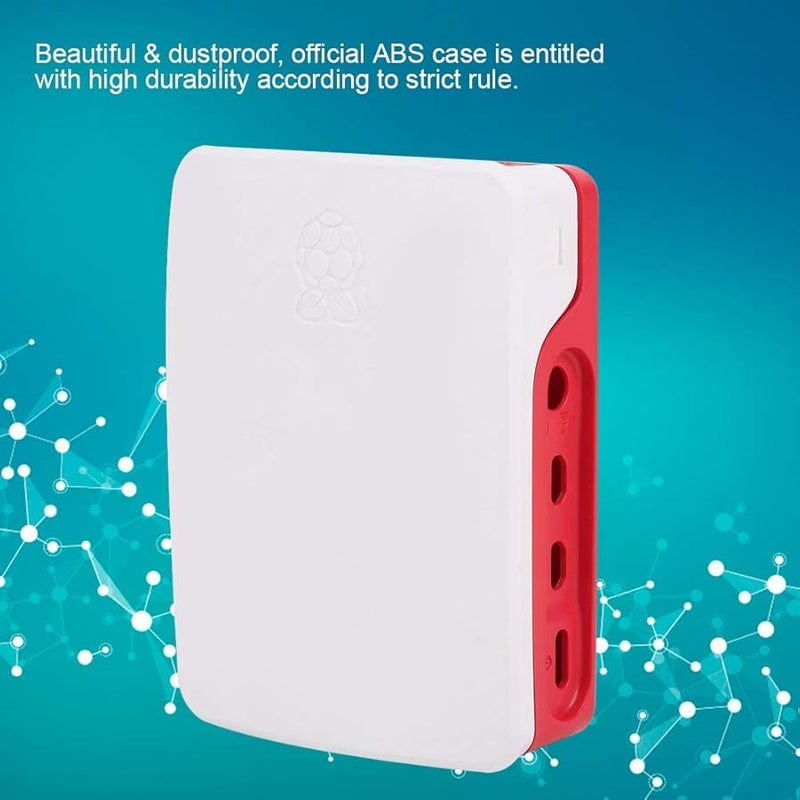 Raspberry Pi 4B Official ABS Case Protective Shell White Red white red - Image 4