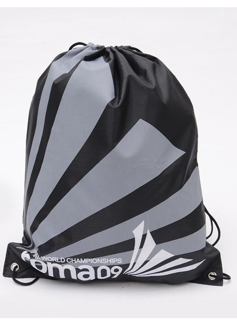 Drawstring Bags, Bulk Draw String Backpack, Cinch Dacron Bag for Gym Sport,Beach Bag, Sports Bag Black,42*34CM