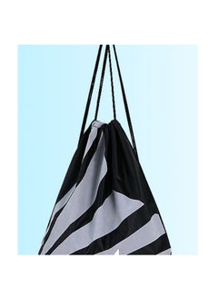 EHOME Drawstring Bags, Bulk Draw String Backpack, Cinch Dacron Bag for Gym Sport,Beach Bag, Sports Bag Black,42*34CM  - Image 3