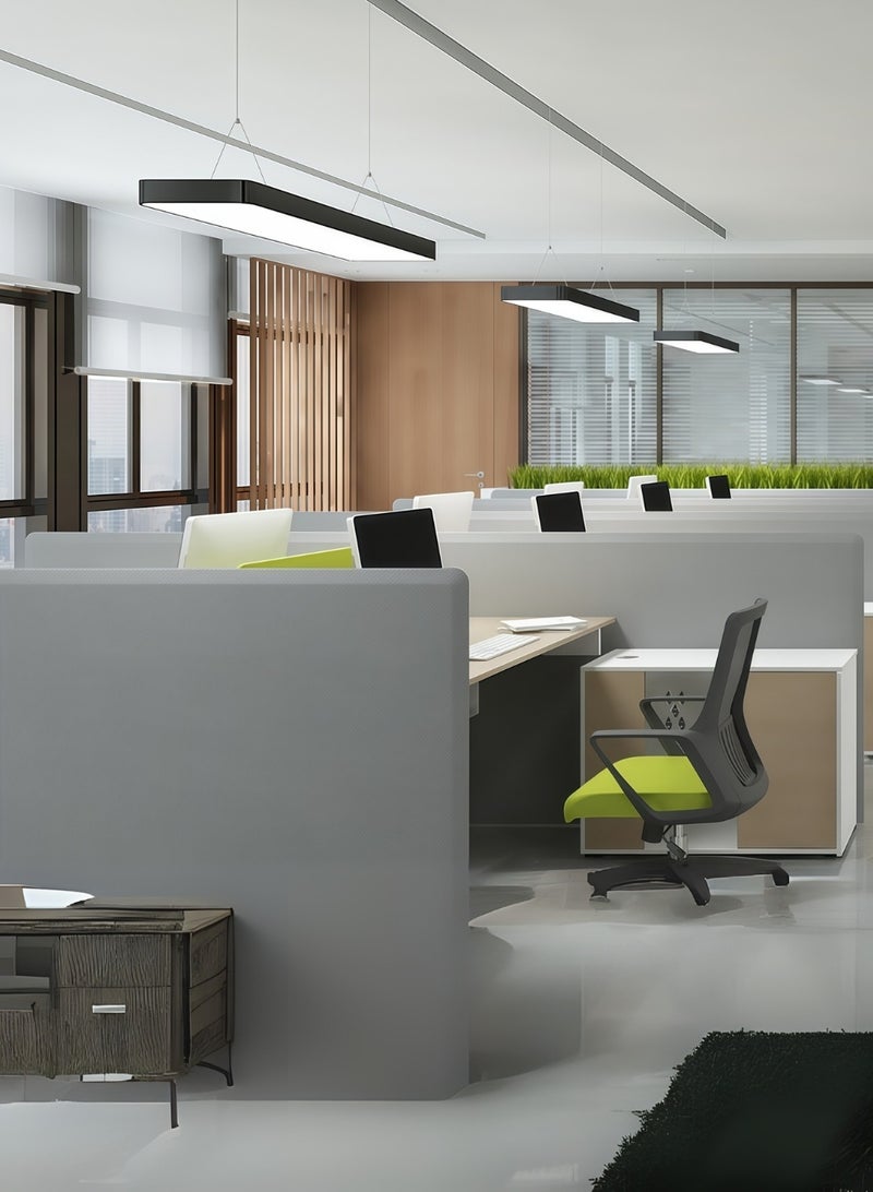 أورالوكسي ثريا 40 وات اضاءة ليد اضاءة سقف اسود اضاءة مكتب مناسبة لغرفة المعيشة وغرفة النوم والدراسة - Image 4