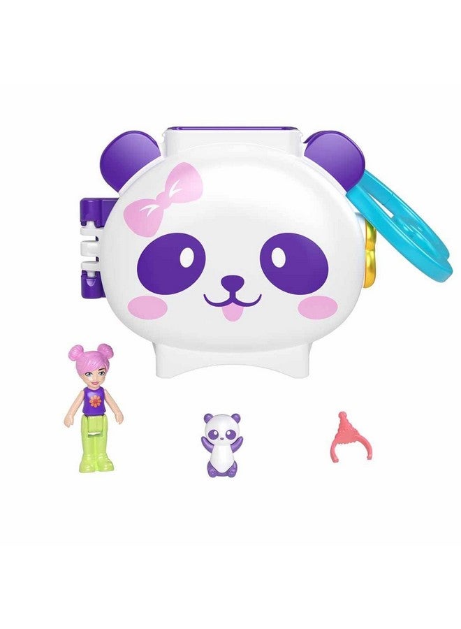 Polly Pocket Cuddly Toys Compact Play Set GYV99 Panda, HRD38