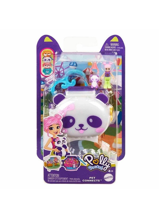 Polly Pocket Cuddly Toys Compact Play Set GYV99 Panda, HRD38