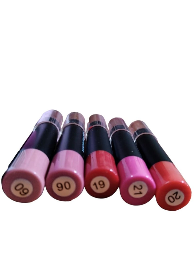 Lip Stick 5 Colors Set for Girls With Lip Balm And Protection From Cracks - Image 3