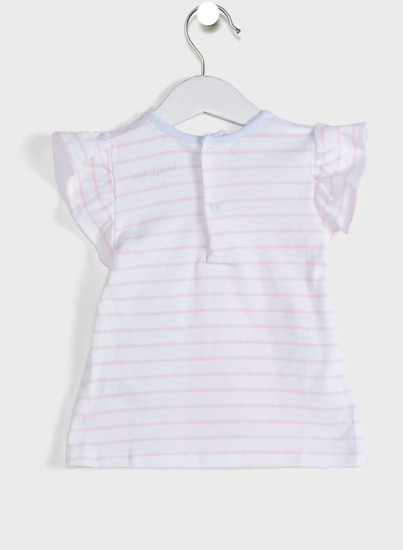 lily and jack Infant Cat Print Top & Legging Set